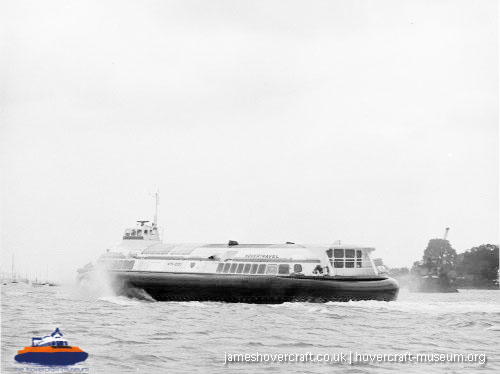 Vosper-Thornycroft VT1 in service -  (credit: The <a href='http://www.hovercraft-museum.org/' target='_blank'>Hovercraft Museum Trust</a>).